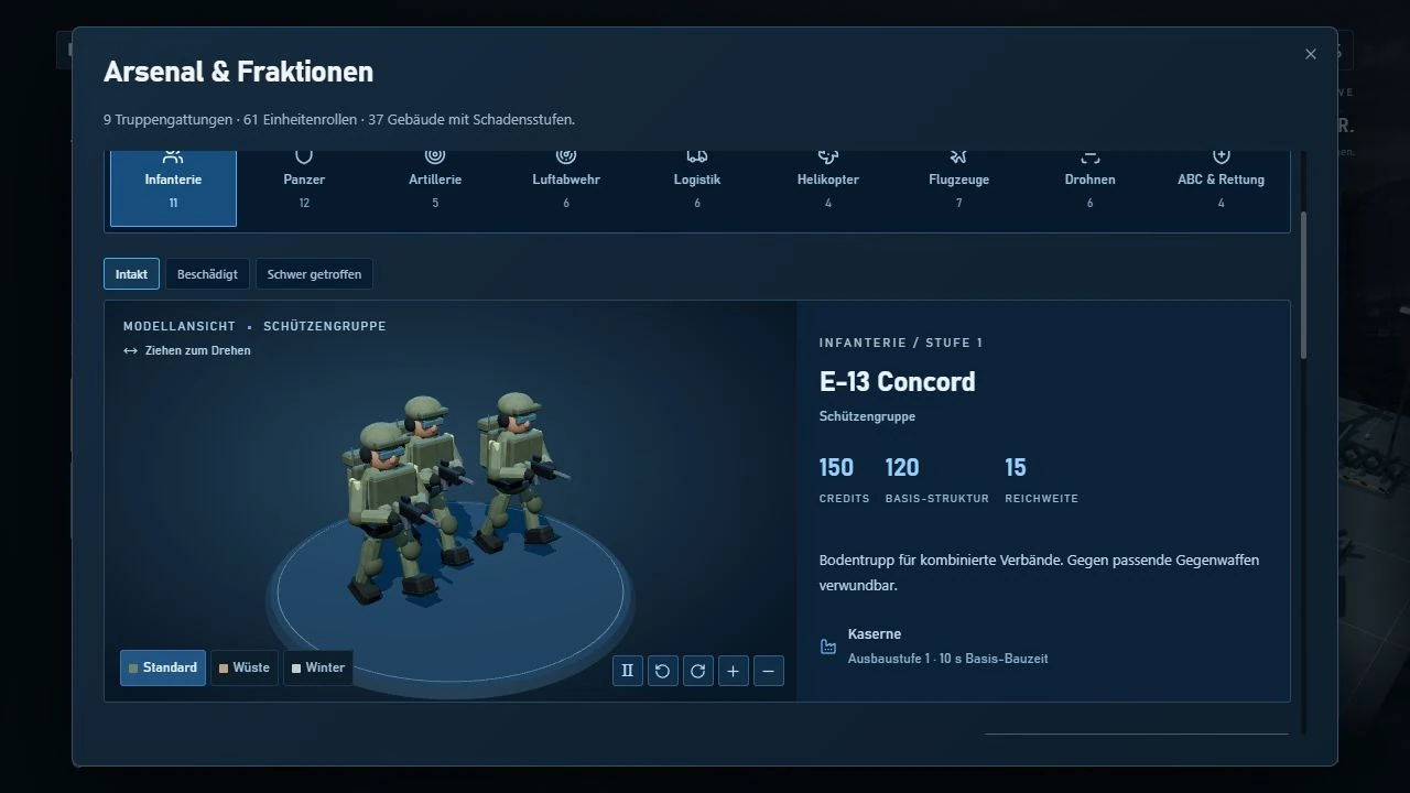 Infanterie im 3D-Arsenal